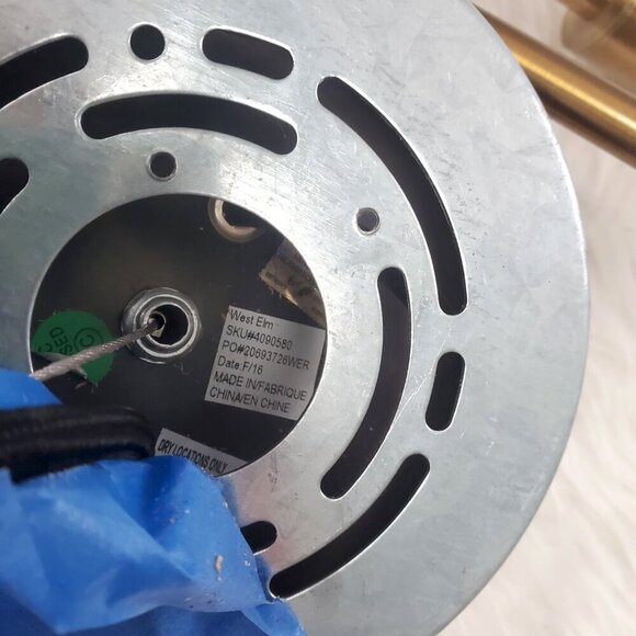 West Elm Mobile Chandelier (29") Antique Brass Hanging Light Retail: $250. LOOK - Picture 8 of 8